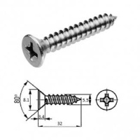 Шуруп M5.5X 32 нерж.