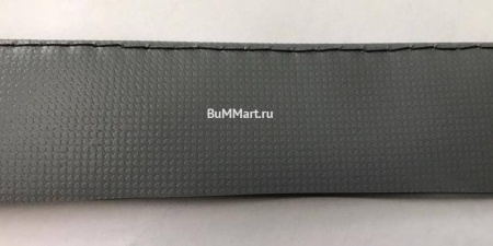 Уголковая пвх лента из косой ленты 80мм прошитая (Серая)