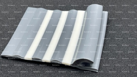 Привальный брус 90мм трех полосный (Серо-Белый)