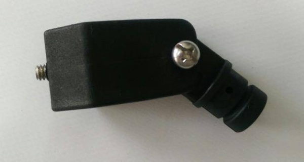 Наконечник+кронштейн под 22 трубу (Черный)