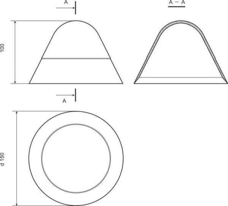 Концевик на були конический (Серый) Концевик на були конический (Серый)