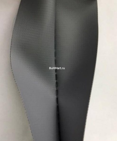 Уголковая пвх лента из косой ленты 80мм прошитая (Серая)