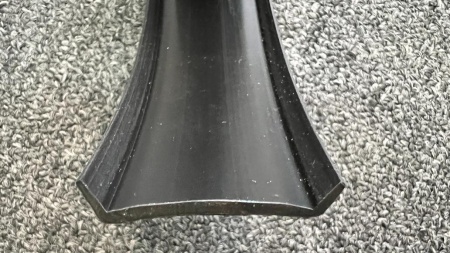 Защита транца лодки ПВХ 35мм Сверху (Черная)