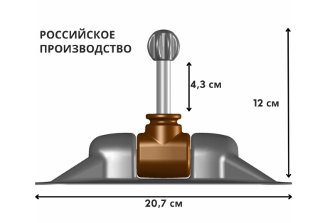 Уключина для лодки пвх крест (Светло-Серая)