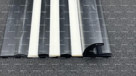 Привальный брус 90мм трех полосный (Черно-Белый)