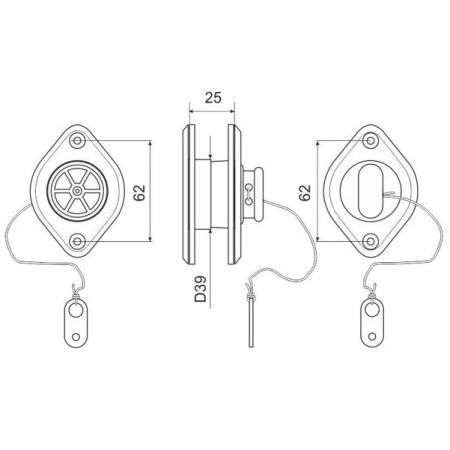 Сливной клапан для лодки ПВХ