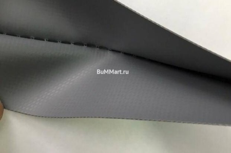 Уголковая пвх лента из косой ленты 80мм прошитая (Серая)