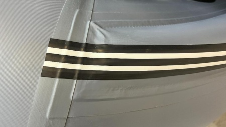 Брус привальный 45мм для лодок (Черно-Белый)