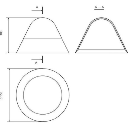 Концевик на баллоны конический (Черный) Концевик на баллоны конический (Черный)